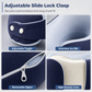 ⏰ Memory Foam U-Shaped Travel Neck Pillow with Ice Silk Cover & Magnetic Buckle ✈️