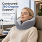 ⏰ Memory Foam U-Shaped Travel Neck Pillow with Ice Silk Cover & Magnetic Buckle ✈️