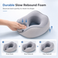 ⏰ Memory Foam U-Shaped Travel Neck Pillow with Ice Silk Cover & Magnetic Buckle ✈️