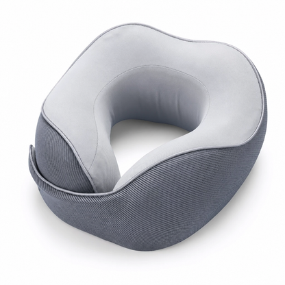 ⏰ Memory Foam U-Shaped Travel Neck Pillow with Ice Silk Cover & Magnetic Buckle ✈️