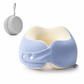 ⏰ Memory Foam U-Shaped Travel Neck Pillow with Ice Silk Cover & Magnetic Buckle ✈️