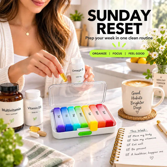 💊 7-Day Detachable Pill Organizer – Simple & Convenient Weekly Storage ✨