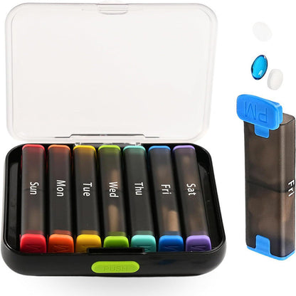 💊 7-Day Detachable Pill Organizer – Simple & Convenient Weekly Storage ✨