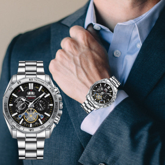 ⏰Men's Stainless Steel Waterproof Luminous Watch⌚