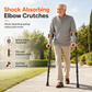 💨 Folding Forearm Crutches – Shock-Absorbing Aluminum Support for Easy Mobility ✨