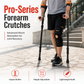 💨 Folding Forearm Crutches – Shock-Absorbing Aluminum Support for Easy Mobility ✨