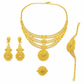 ⏰ 24K Gold Plated Bridal Jewelry Set – Dubai Indian Style ✨💛💍