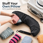 ✈️ Fillable Travel Neck Pillow – Portable Stuffable Clothes Storage Bag, 18×78cm 🎒