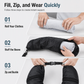 ✈️ Fillable Travel Neck Pillow – Portable Stuffable Clothes Storage Bag, 18×78cm 🎒