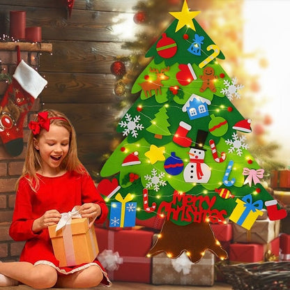 💥 DIY Felt Christmas Tree Set – No-glue, reusable & toddler-friendly ✨