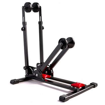 🚲 Foldable Bicycle Floor Parking Stand – Double Pole U-Shaped Bike Display Rack ✨