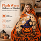 ✨ Retro Halloween Skull Flannel Throw — Cozy Warmth for Home & Naps