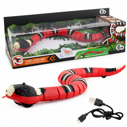🐍 Smart Sensing Electric Snake Toy – Interactive & Funny Prank Toy for Kids 🎉