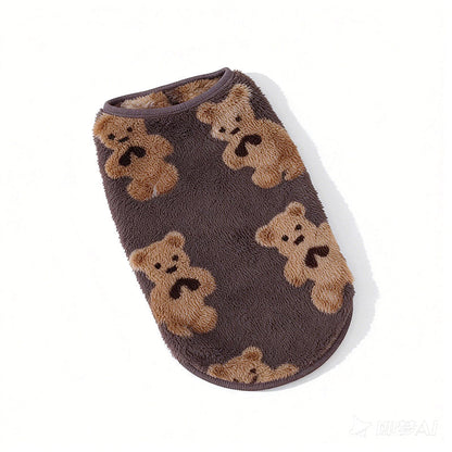 🧶Sleeveless Plush‑Lined Pet Vest | Warmth While Keeping Pet’s Legs Fully Free☁️
