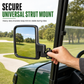 ⏰Universal Golf Cart Mirror – Curved glass & anti-shake mount ✨
