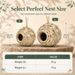 🐦 LIMITED-TIME 50% OFF! 🌾 Hand-Woven Spherical Straw Bird Nest – Dense Weave, Weather Resistant, Garden Ornament 🍃