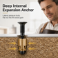 🔩 Cabinet Hinge Repair Kit: Heavy Steel Inserts, Dual Expansion Lock, 6-Piece Set, Reusable