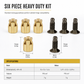 🔩 Cabinet Hinge Repair Kit: Heavy Steel Inserts, Dual Expansion Lock, 6-Piece Set, Reusable