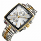 💎 Premium Square Quartz Watch — Sapphire Crystal | 5 ATM Waterproof |