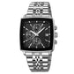 💎 Premium Square Quartz Watch — Sapphire Crystal | 5 ATM Waterproof |