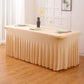 Pleated Table Skirt for Rectangular Tables Wedding Birthday Party Decoration and Market Stall Display