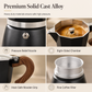 ☕ Classic Moka Pot: 8-Sided Design, Rich Crema, Aluminum, 150/300ml