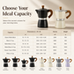 ☕ Classic Moka Pot: 8-Sided Design, Rich Crema, Aluminum, 150/300ml