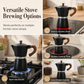 ☕ Classic Moka Pot: 8-Sided Design, Rich Crema, Aluminum, 150/300ml