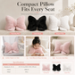 🌸Soft Minimalist Bowknot Throw Pillow with Detachable Design Decorative Lumbar