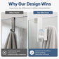 🚿 Over the Shower Door Hooks – No-Drill Bathroom Storage Made Easy 🛁✨