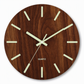 🔥12-Inch Silent Wooden Wall Clock – Luminous Glow & MDF Wood Grain✨