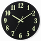 🔥12-Inch Silent Wooden Wall Clock – Luminous Glow & MDF Wood Grain✨