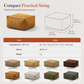 🪑 Storage Stool Cover – Fill With Clothes, 100kg Load, Wide Zipper, Washable ✨