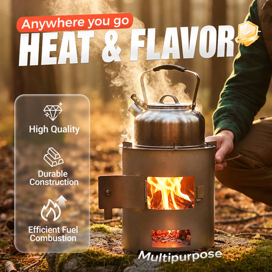 🔥Portable Multi-Functional Stove – efficient combustion, cook & heat, durable metal, easy carry. Perfect for camping & patio! 🏕️💪