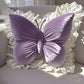 🦋 Elegant Butterfly-Shaped Throw Pillow – Delicate Lace & Charming Style 🌸✨
