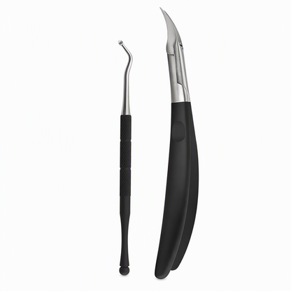 📢📢49% OFF !! ⏰Stainless Steel Ingrown Toenail Clipper and Dead Skin Nipper 2 Piece Manicure Set