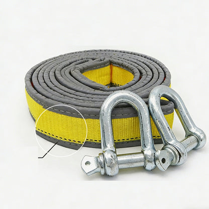 🚙 8-Ton Tow Rope with U-Shackle Hooks – Strong & Reliable 💪