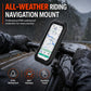 🚲 Waterproof Bike Phone Holder: IPX6, Touch Window, 360° Rotation, Handlebar & Mirror Mount