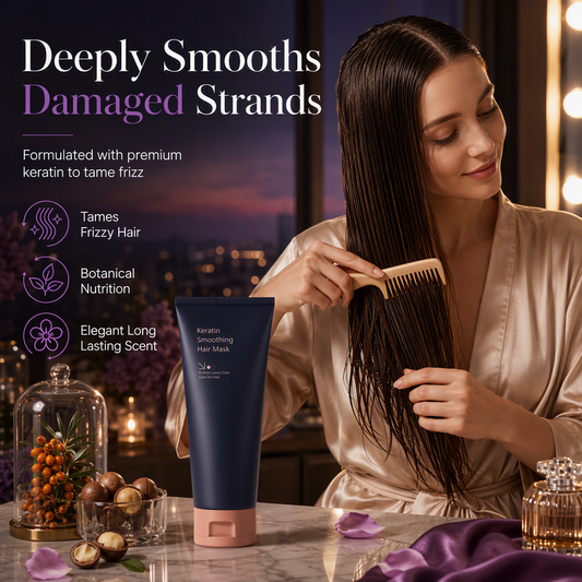 ✨ Keratin Smoothing Hair Mask – Nourish, Repair & Smooth 💆‍♀️🌸