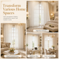 ✨ Geometric Jacquard Sheer Curtain – Light Filtering, Elegant, Durable 🕊️