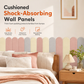 Adhesive 3D Anti Collision Soft Wall Padding for Kids Bedroom Bedside Protection and Wall Renovation