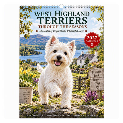 💕✨ West Highland Terriers 2027 Calendar – A Year Full of Cuteness 🐶📅