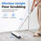 🧹 Upright Floor Scrub Brush: Built-In Spray, Squeegee, Long Handle, No Bending, Multi-Surface