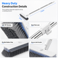 🧹 Upright Floor Scrub Brush: Built-In Spray, Squeegee, Long Handle, No Bending, Multi-Surface