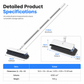 🧹 Upright Floor Scrub Brush: Built-In Spray, Squeegee, Long Handle, No Bending, Multi-Surface