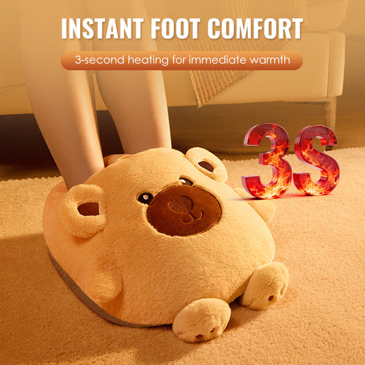 🧸 Cute Plush Foot Warmer with Hot Water Bottle – Cozy Winter Comfort ♨️❄️