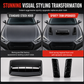 ⏰Car Hood Scoop Decoration: Sporty Aerodynamic, ABS, No-Drill, Universal Fit🚗