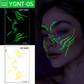 ✨ Halloween Luminous Face Tattoo Stickers – Glow In Dark, Waterproof, Easy Apply 🎃