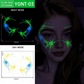 ✨ Halloween Luminous Face Tattoo Stickers – Glow In Dark, Waterproof, Easy Apply 🎃