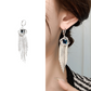⏰Elegant bow-shaped earrings with zircon and long dangles👂🎆📿